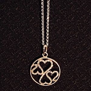 Open Heart Family Diamond Pendant